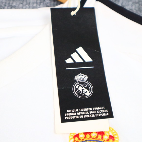 Real Madrid 2024-25 White Home Jersey Adidas Mens Large Aeroready NWT READ - Picture 7 of 16